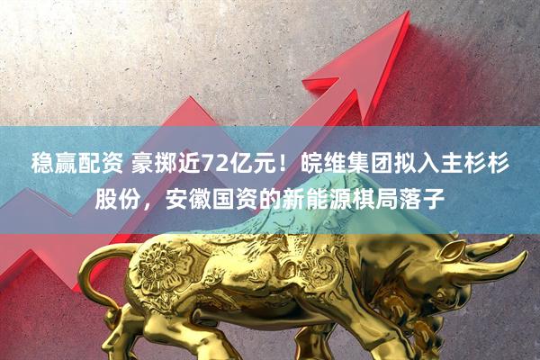 稳赢配资 豪掷近72亿元！皖维集团拟入主杉杉股份，安徽国资的新能源棋局落子