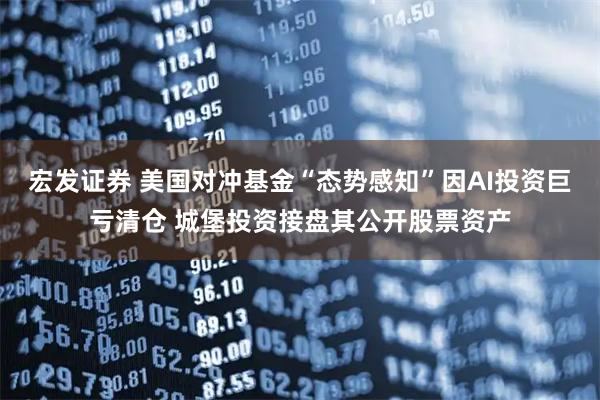 宏发证券 美国对冲基金“态势感知”因AI投资巨亏清仓 城堡投资接盘其公开股票资产